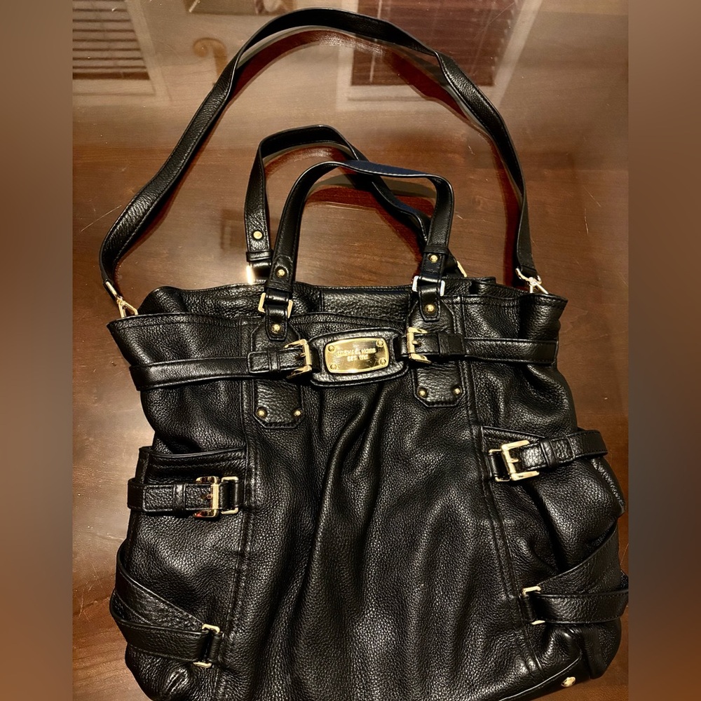 Michael Kors Black Leather Purse